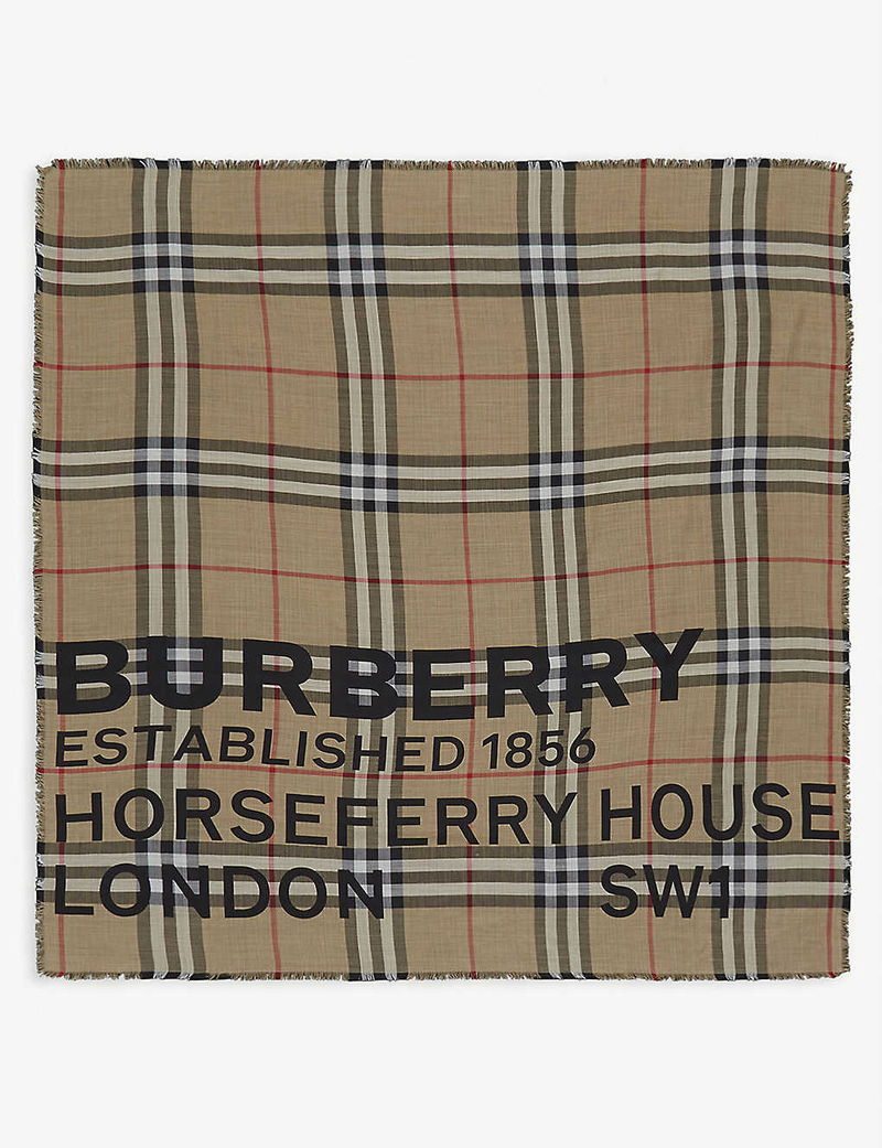 burberry established 1856 scarf