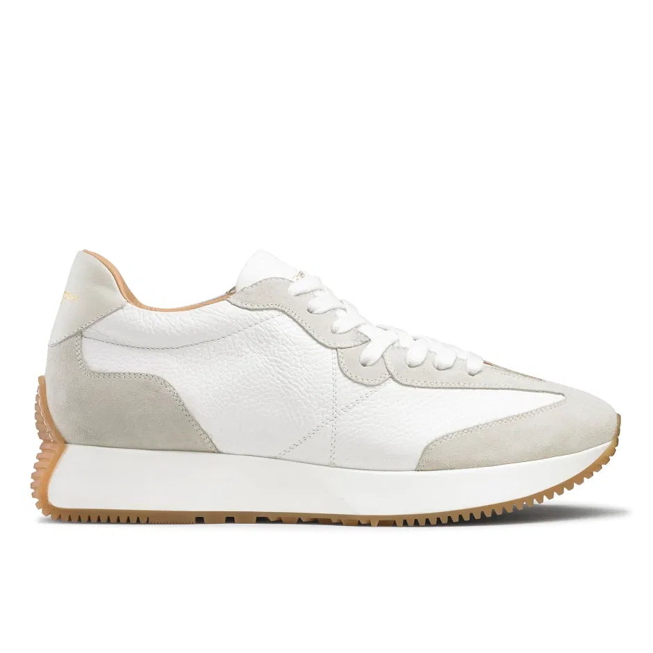 RUSSELL & BROMLEY Hourglass M Flared Sole Sneaker in Leather | Endource