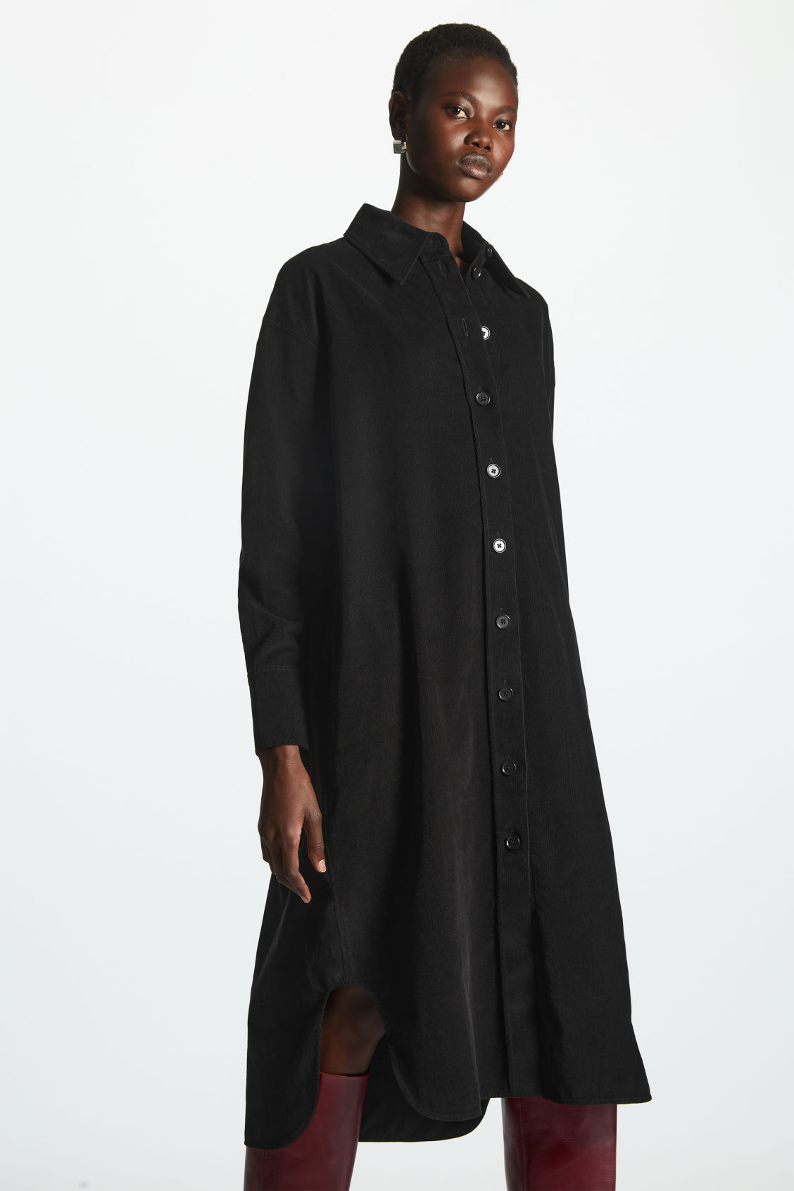 knee length dresses for ladies LILAC Gauze Shirt Dress  Rebecca's