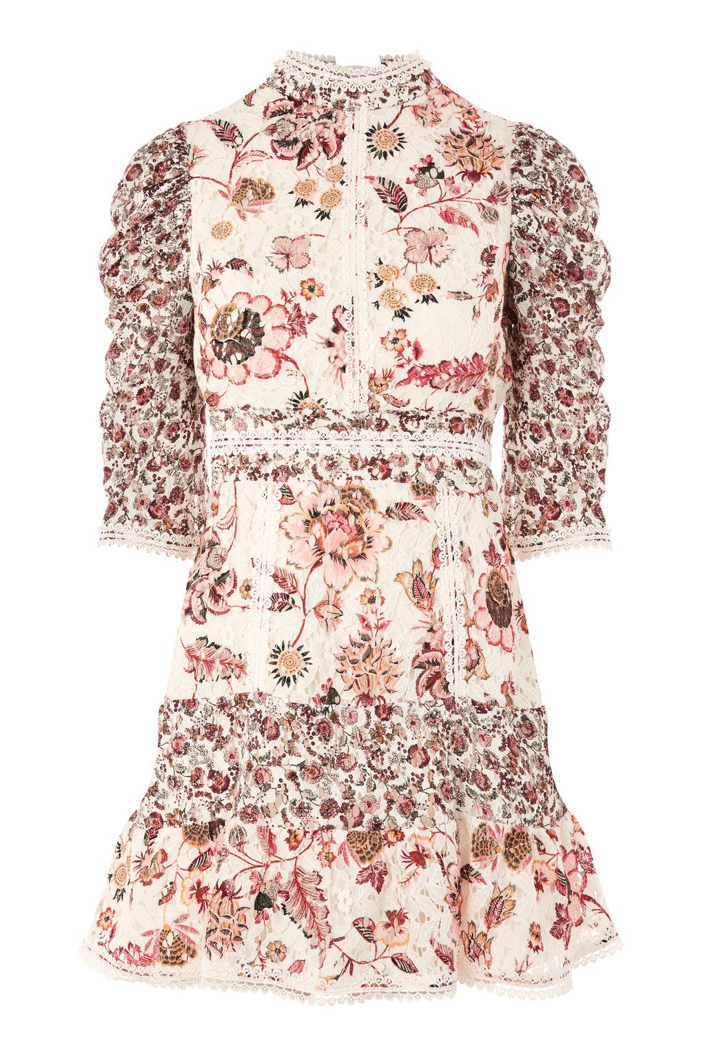 Topshop Floral Lace Strappy Dress | endource