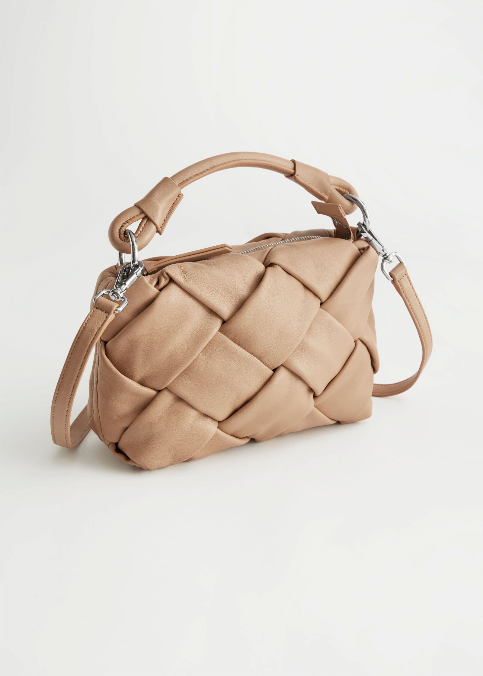  OTHER STORIES Braided Leather Crossbody Bag