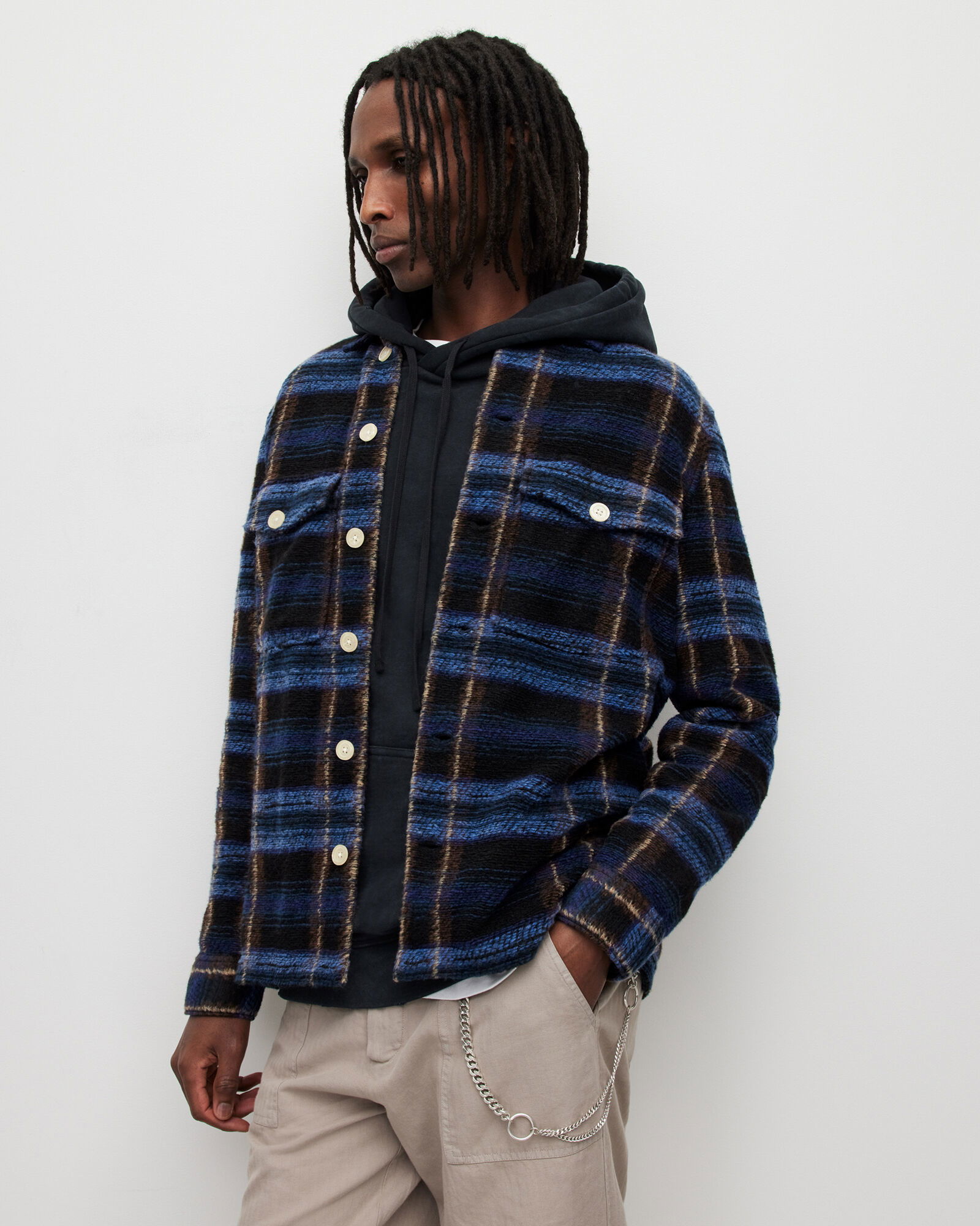 ALLSAINTS Voss Checked Overshirt endource - Main Image