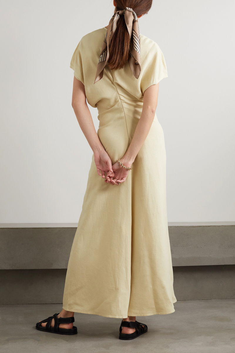 chinese dress ladies Andorra Sleeveless Cotton Linen Dress – La Garçonne