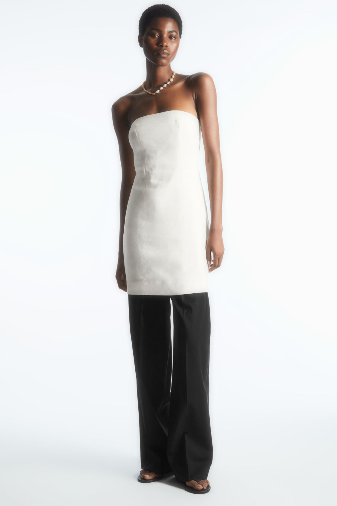 knee length dresses for ladies Coline bustier-style mini dress