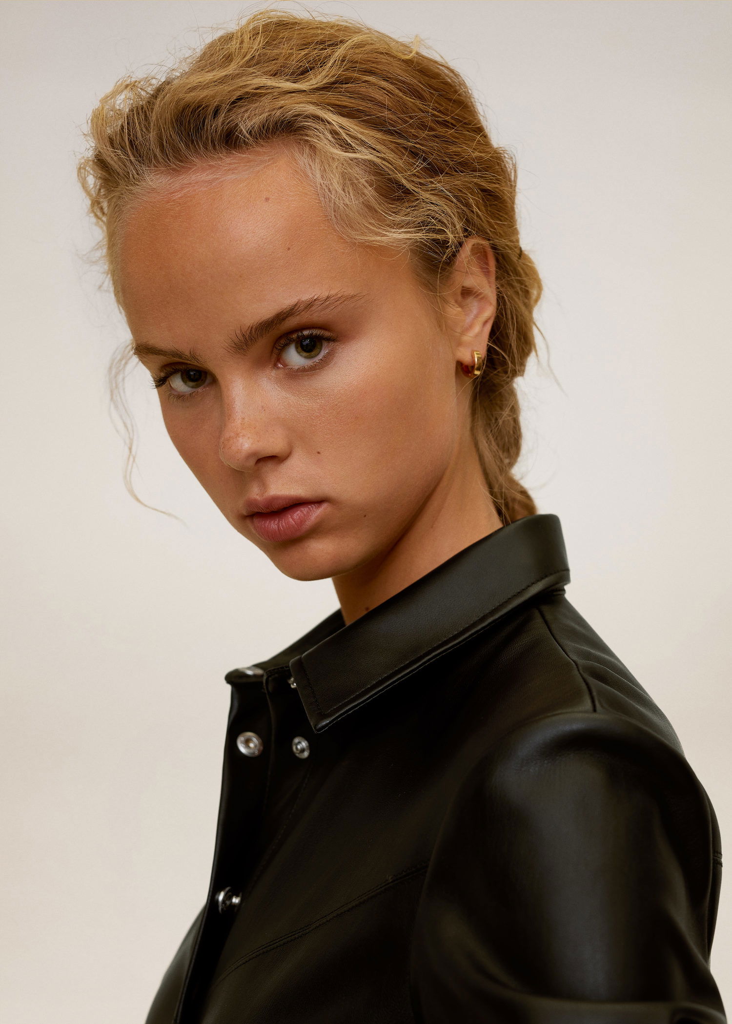 mango faux leather shirt dress Mango + Faux-leather Shirt Dress