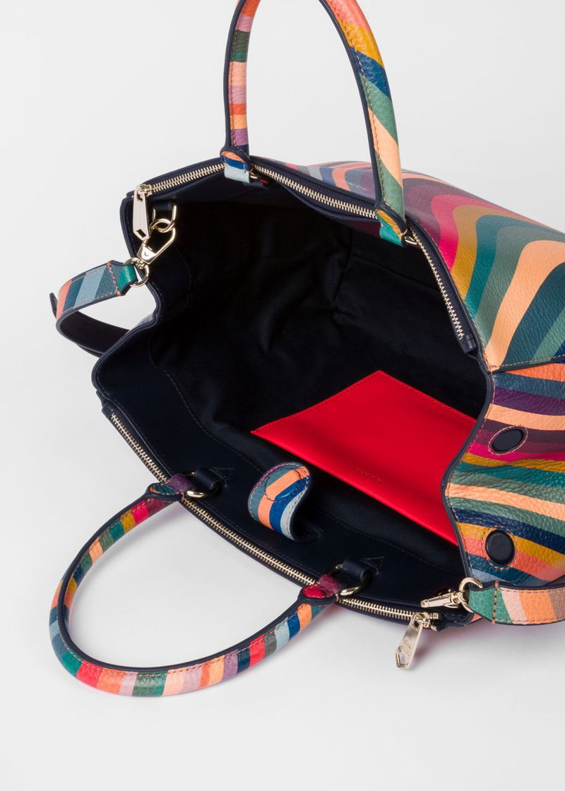 Paul Smith - Women's Swirl Print Leather Hobo Bag ASWIRL