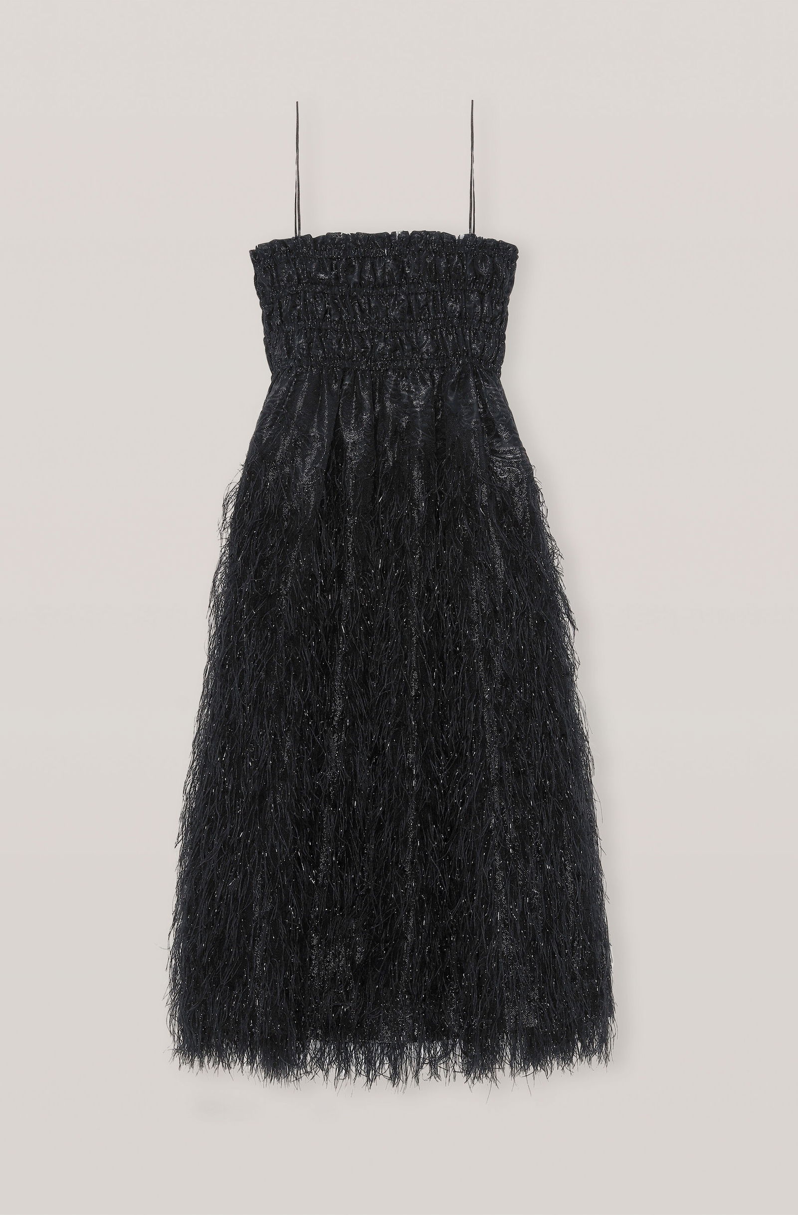 GANNI Feathery Strap Dress | endource