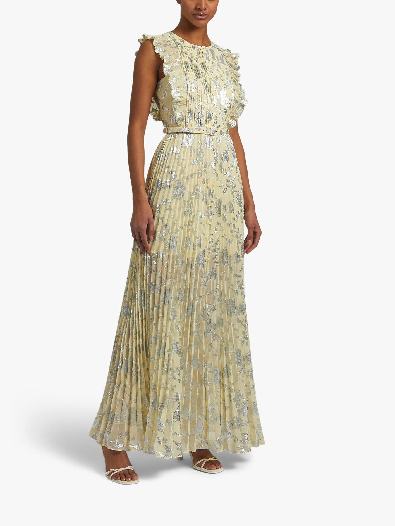 self portrait metallic jacquard midi dress self-portrait metallic jacquard midi dress US10