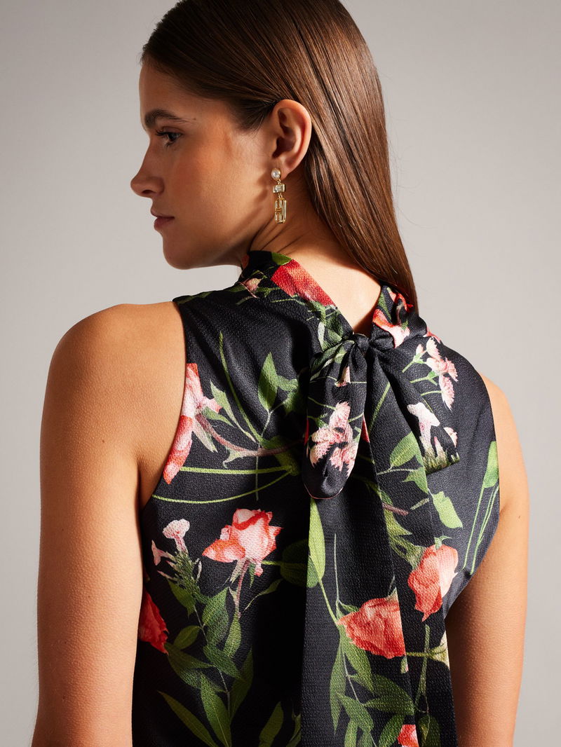 TED BAKER Cowl Neck Midi Slip Dress | endource