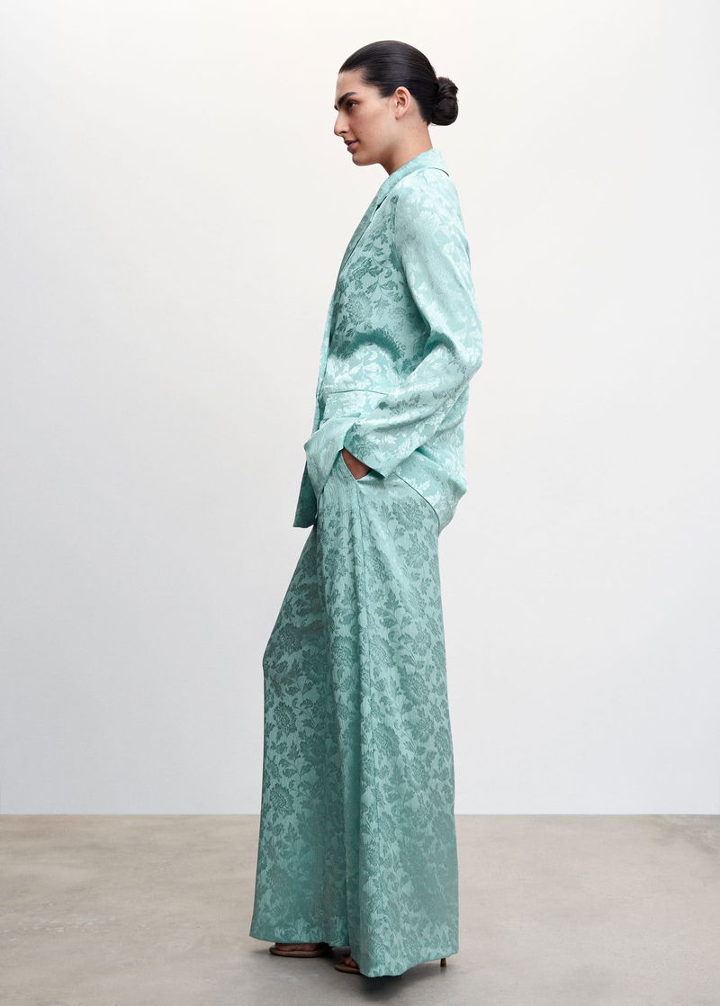 MANGO Jacquard Suit Trousers endource
