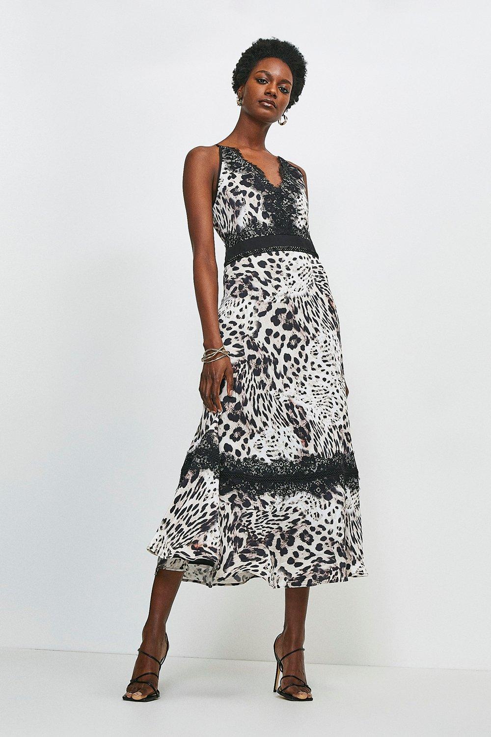 monique midi dress ml Monique Lhuillier Lenora Satin Midi Dress, Blue / 6