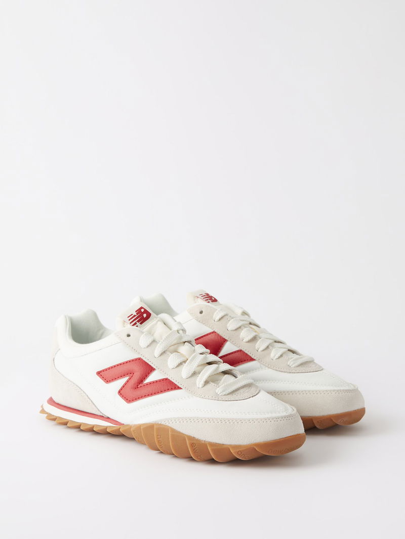 NEW BALANCE RC30 Leather Trainers in White Endource