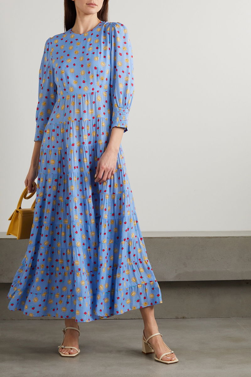 sachin and babi light blue dress 10 Holiday Outfit Ideas To Wear This Winter main image 0