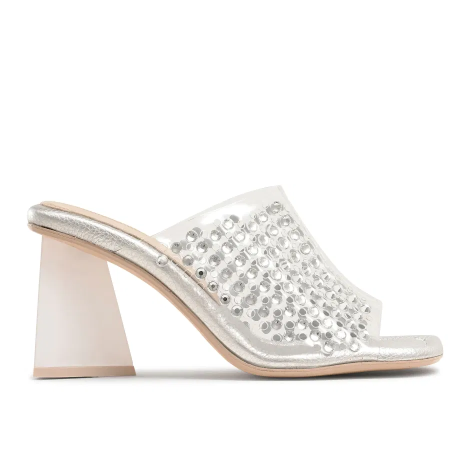 RUSSELL & BROMLEY Zeus Perspex Mule in Man Made | Endource