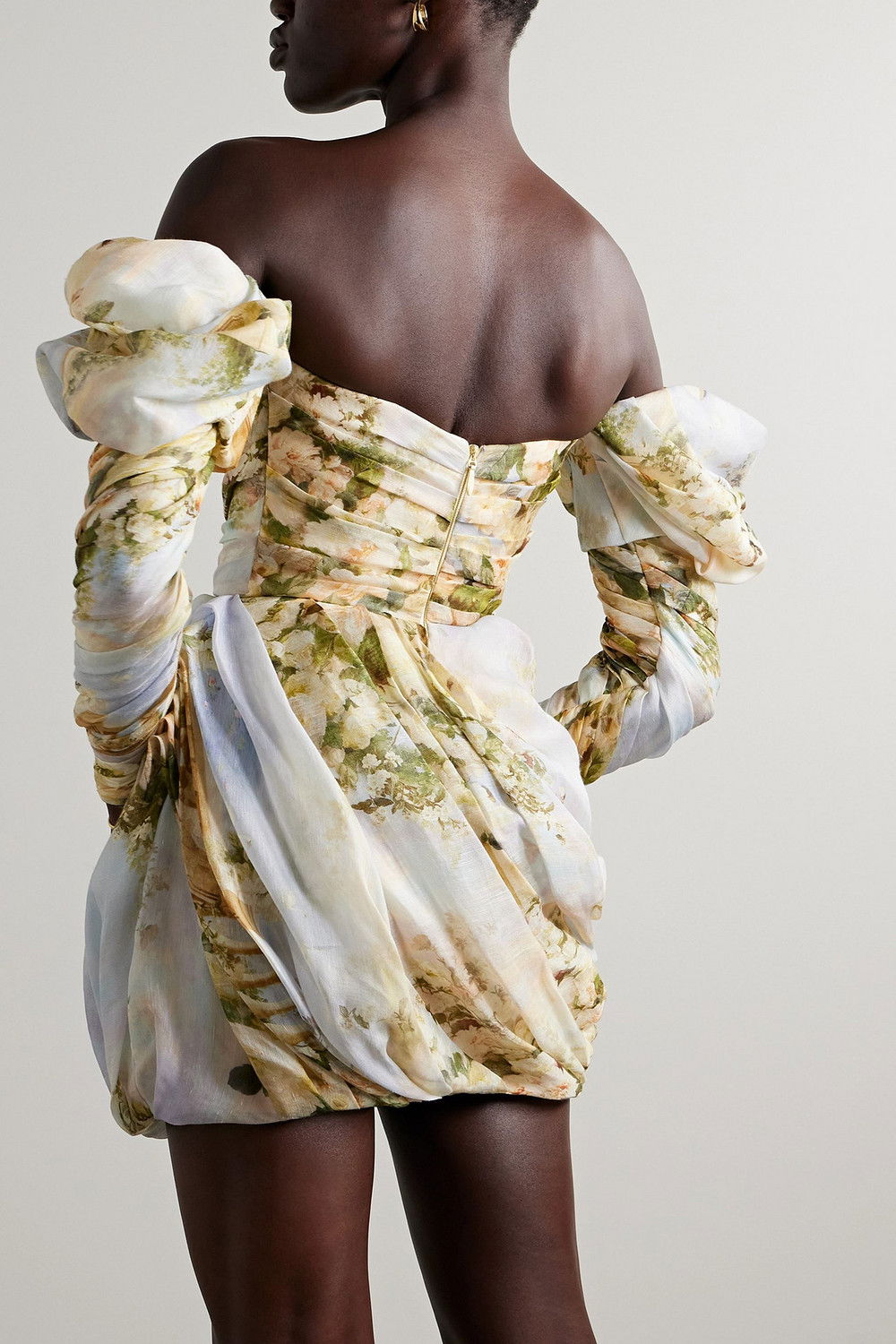 zimmermann luminosity ruched mini dress In The Details of Luminosity Fall 2023