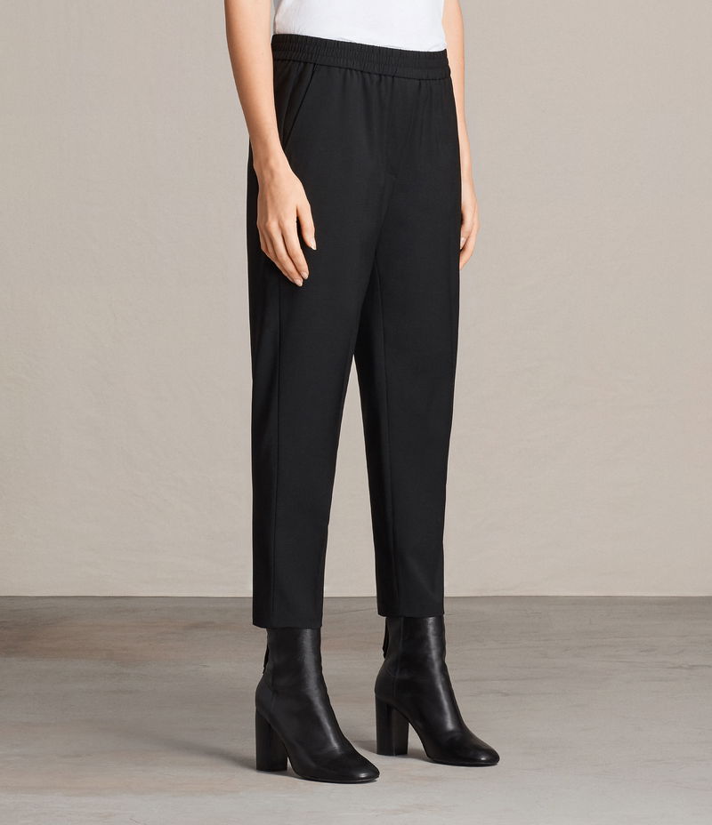 Reiss Shae Tapered Linen Trousers