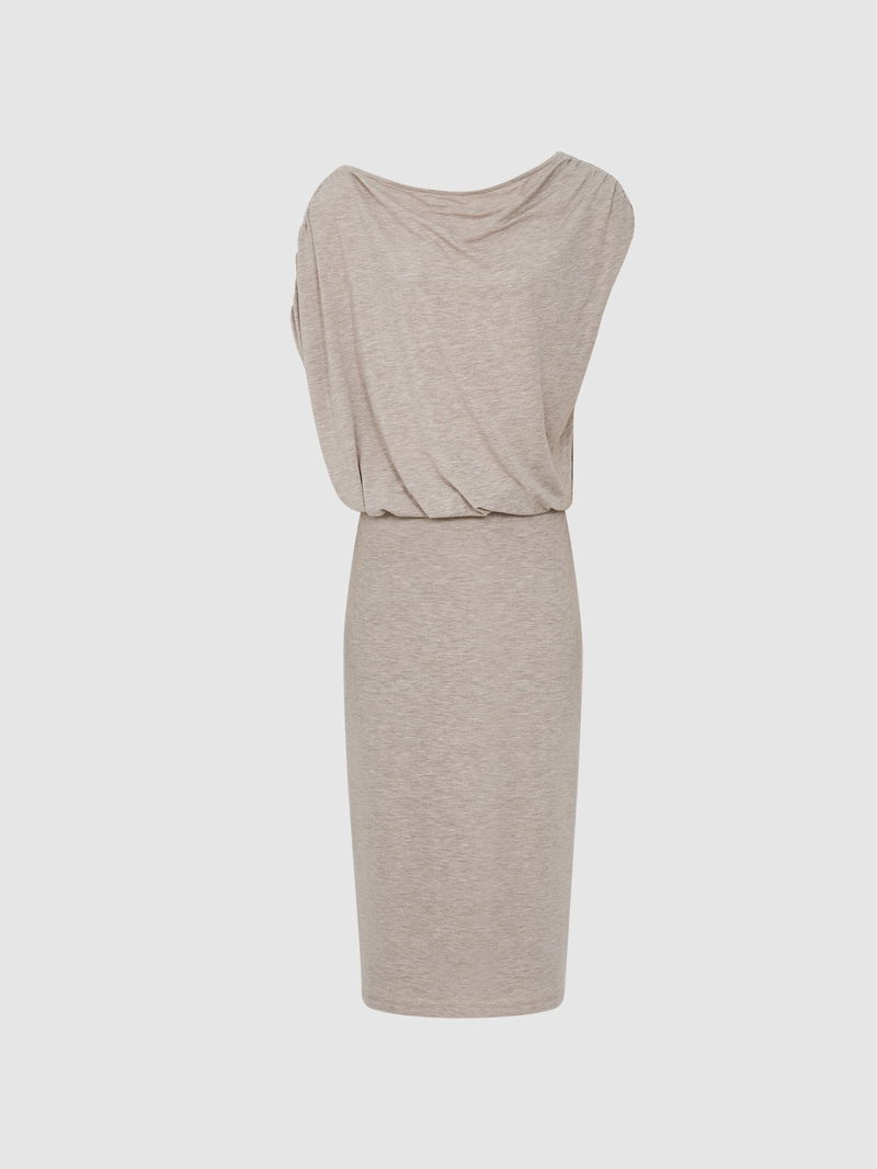 REISS Evelyn Jersey Drape Dress | endource REISS Evelyn Jersey Drape Dress | endource