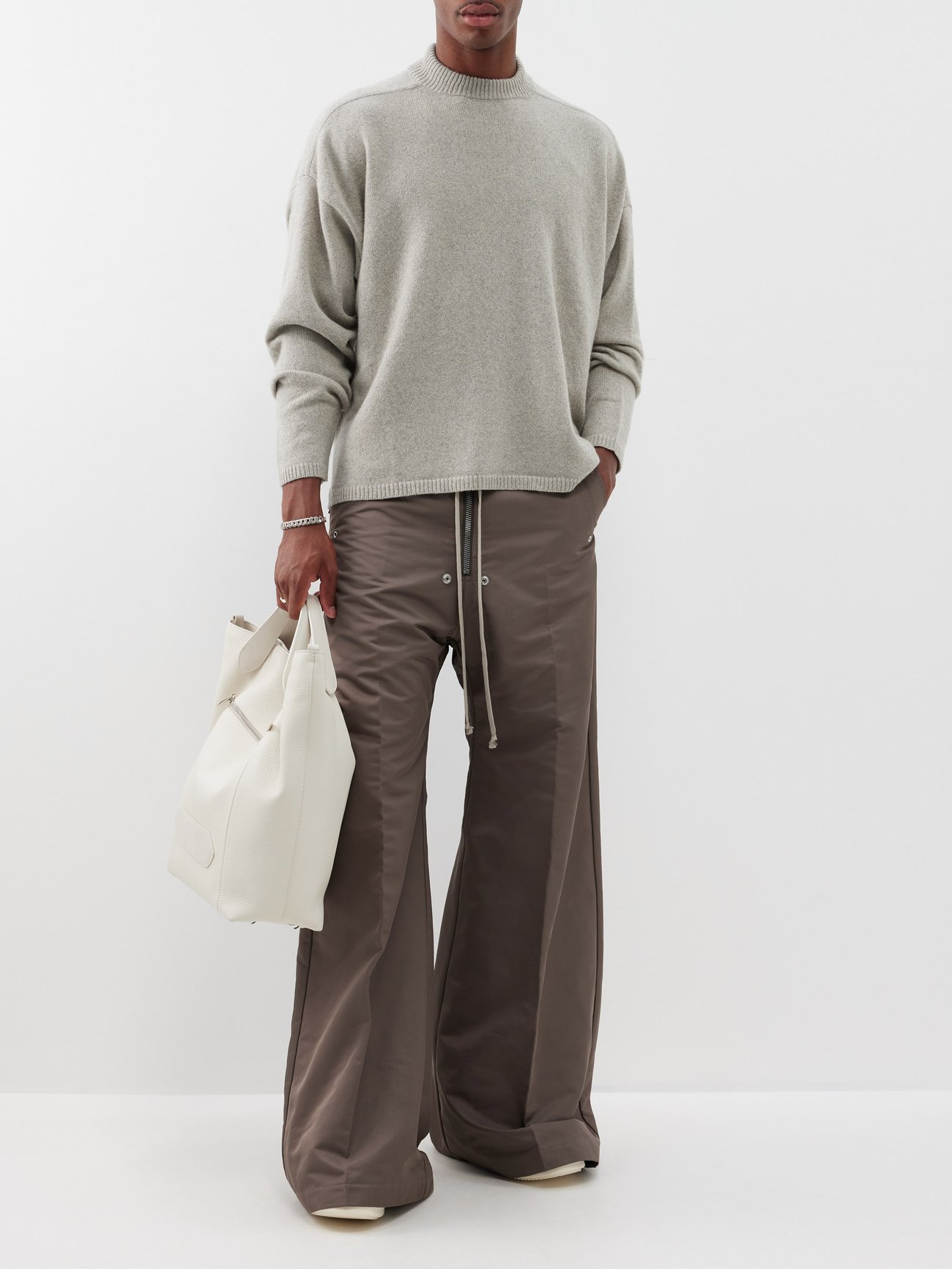 RICK OWENS Tommy Lupetto Cashmere-Blend Sweater | endource