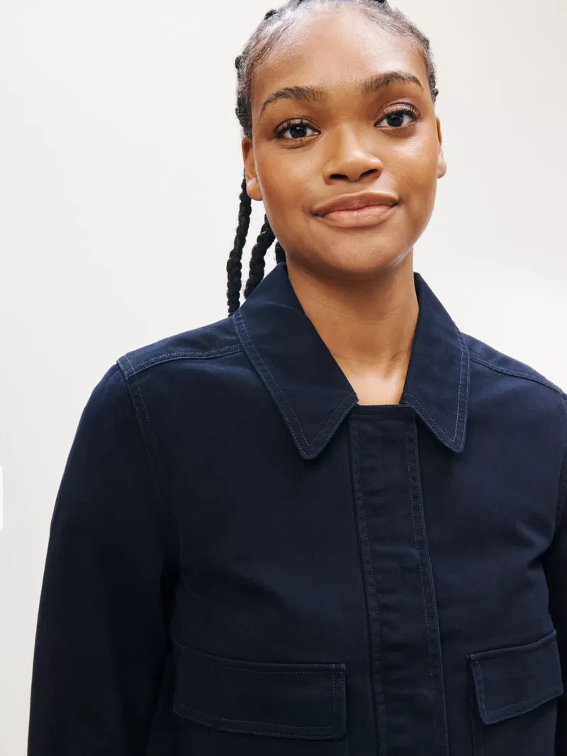 JOHN LEWIS Cotton Twill Cropped Jacket endource