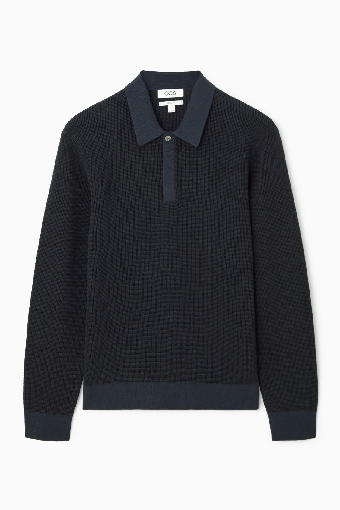 Contrast Trim Polo Neck Knitted T-Shirts