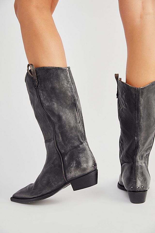 tall grey boots