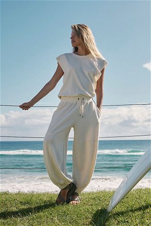 FREE PEOPLE FP Movement - Go To Flared Onesie in Bittersweet