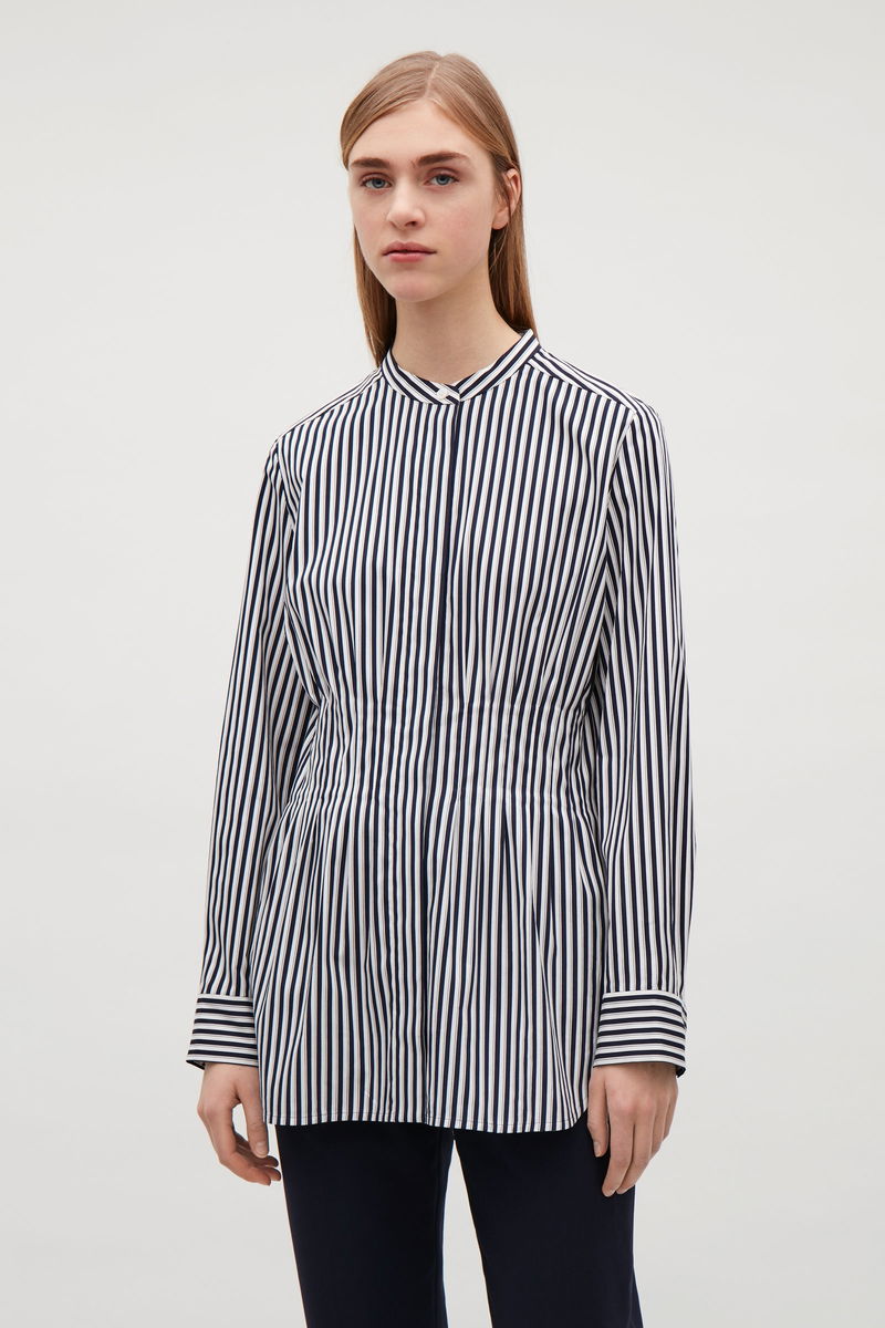 COS Waisted Striped Shirt | Endource