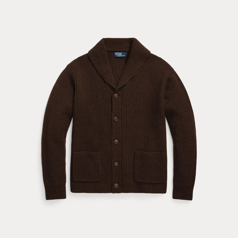 wool shawl collar cardigan ralph lauren