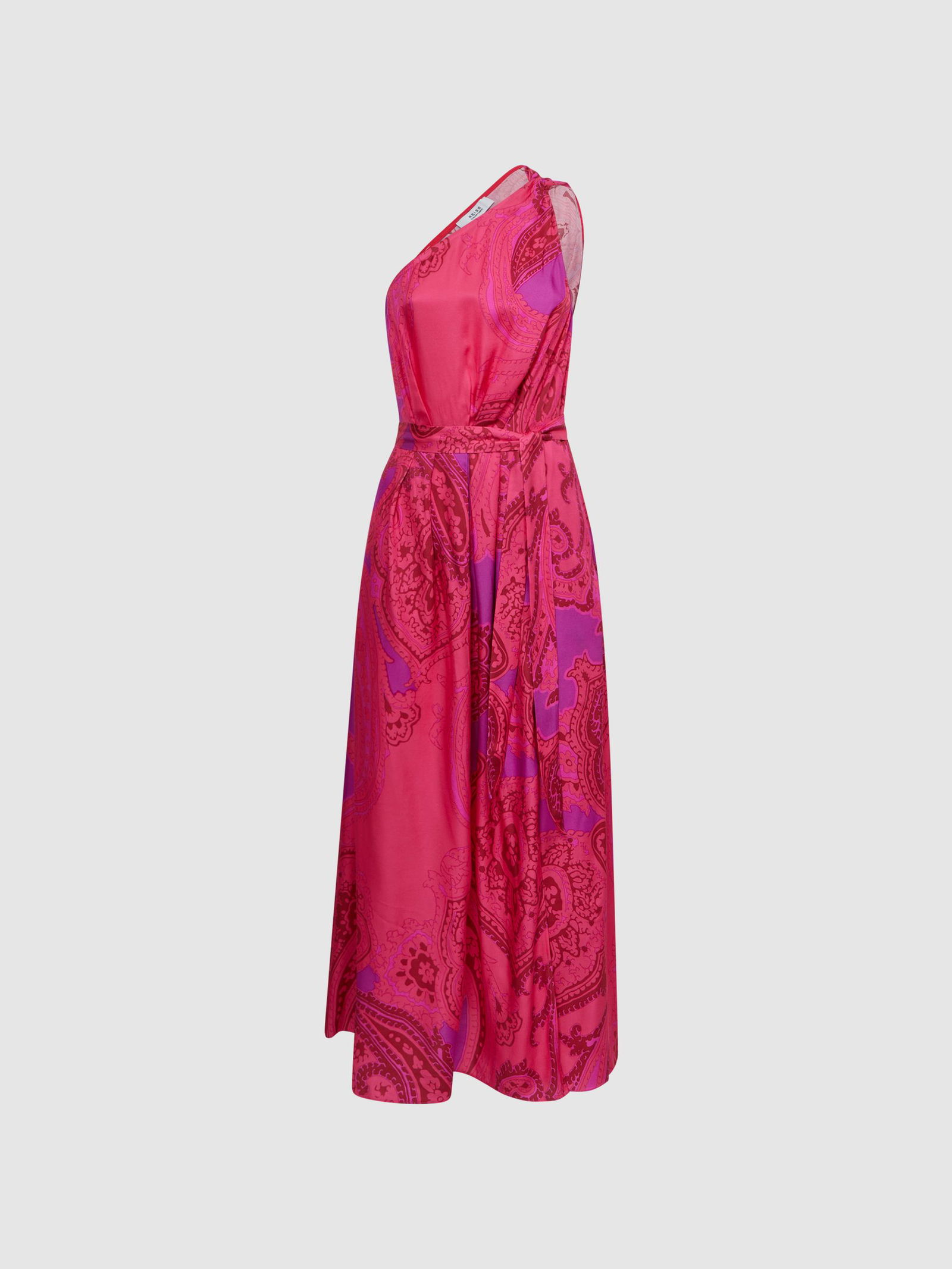 reiss mila one shoulder paisley maxi dress REISS MILA ONE SHOULDER PAISLEY MAXI DRESS
