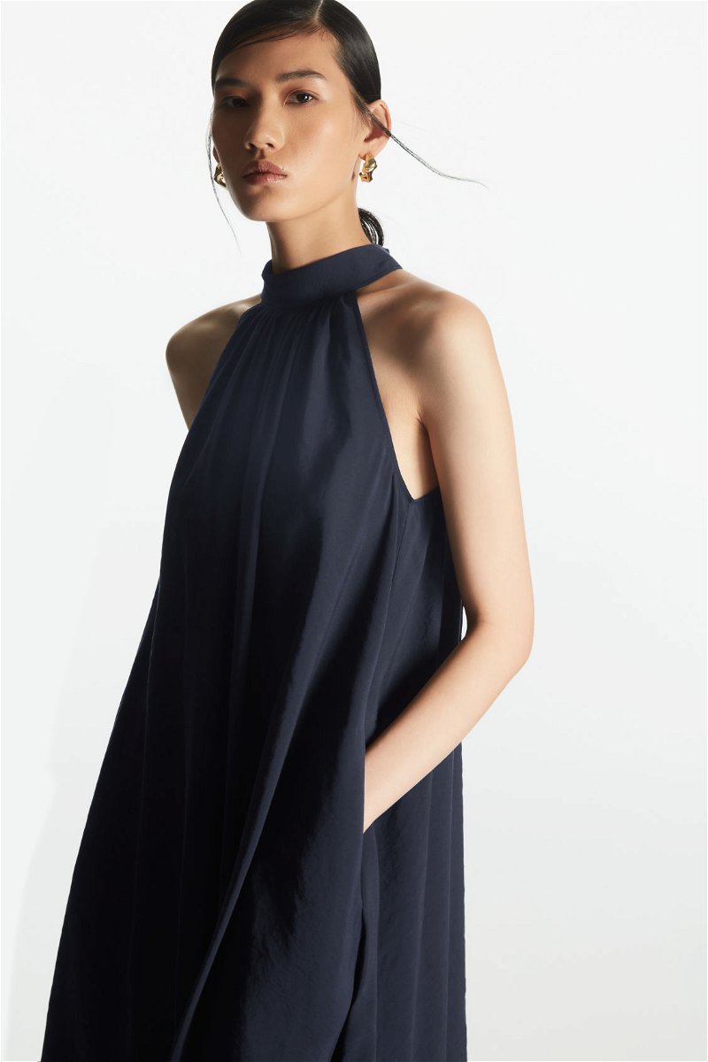 COS Printed Halterneck Maxi Dress - ShopStyle
