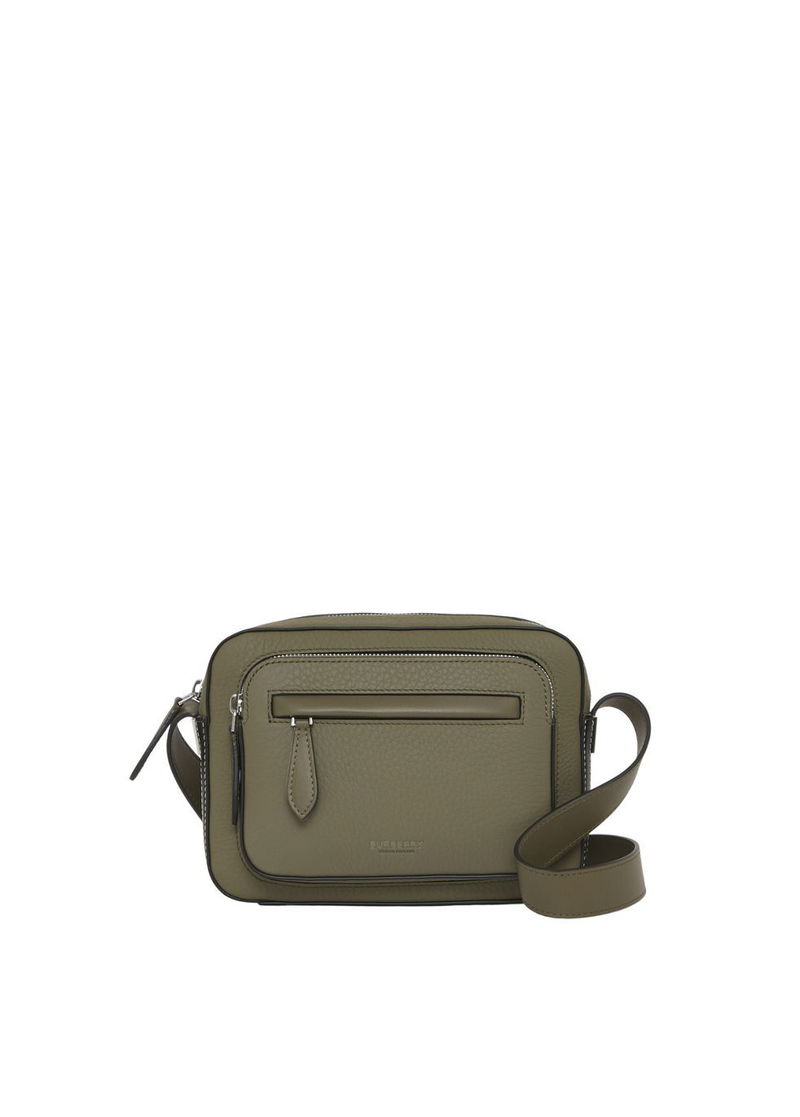 BURBERRY Two-Tone Grainy Leather Crossbody Bag endource