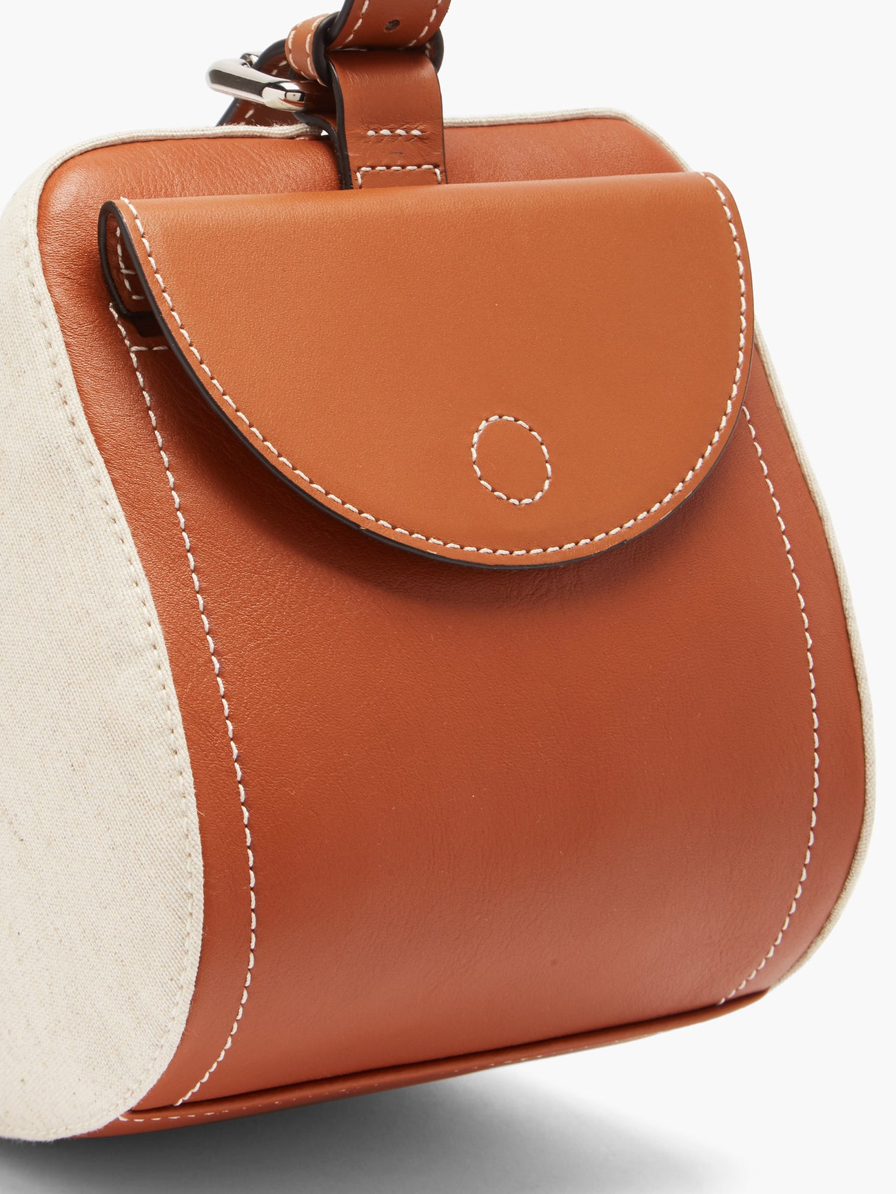 JW ANDERSON Wedge Canvas And Leather Shoulder Bag | endource