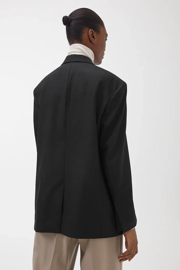 ARKET Oversized Wool Hopsack Blazer Endource