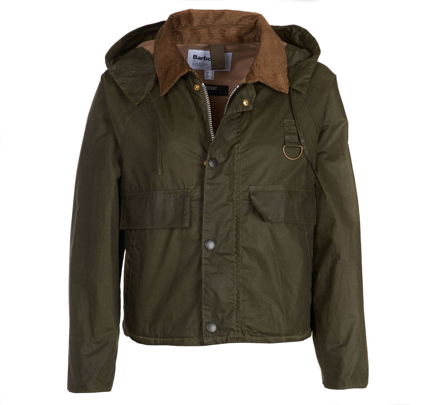 BARBOUR Margaret Howell Spey Waxed Cotton Jacket in Archive Olive ...