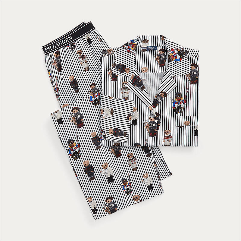 Polo Bear Long Sleeve Pajama Set