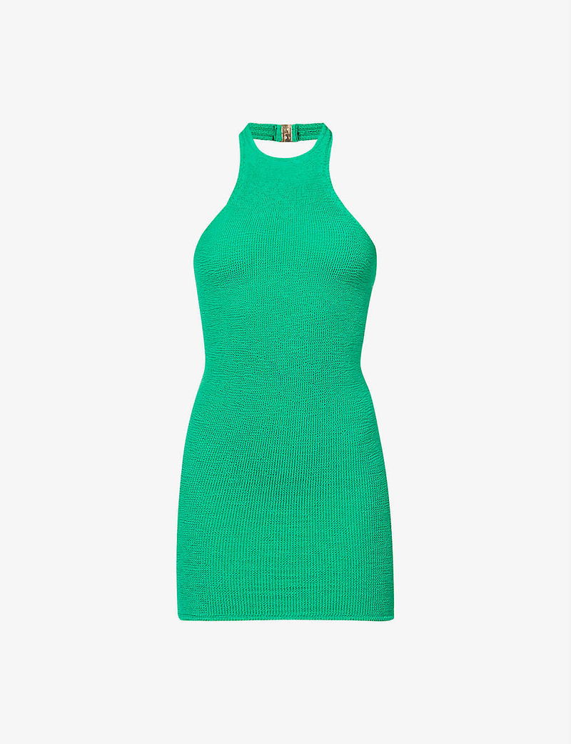 hunza g green dress Hunza G Sleeveless Tank Dress - Emerald main image 0
