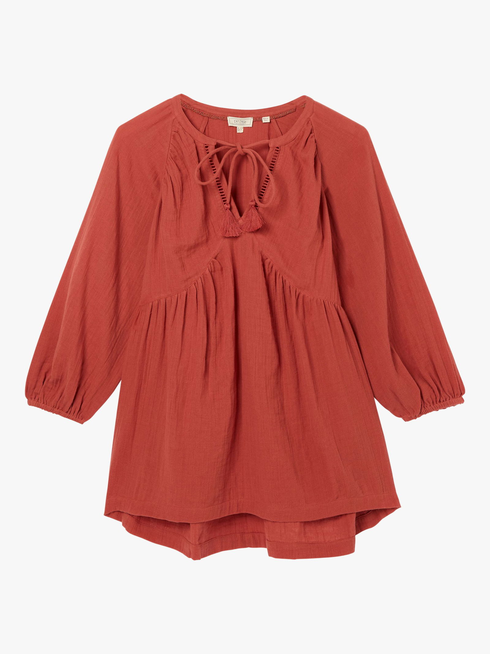 FATFACE Amiya Kaftan Top in Mid Orange | Endource