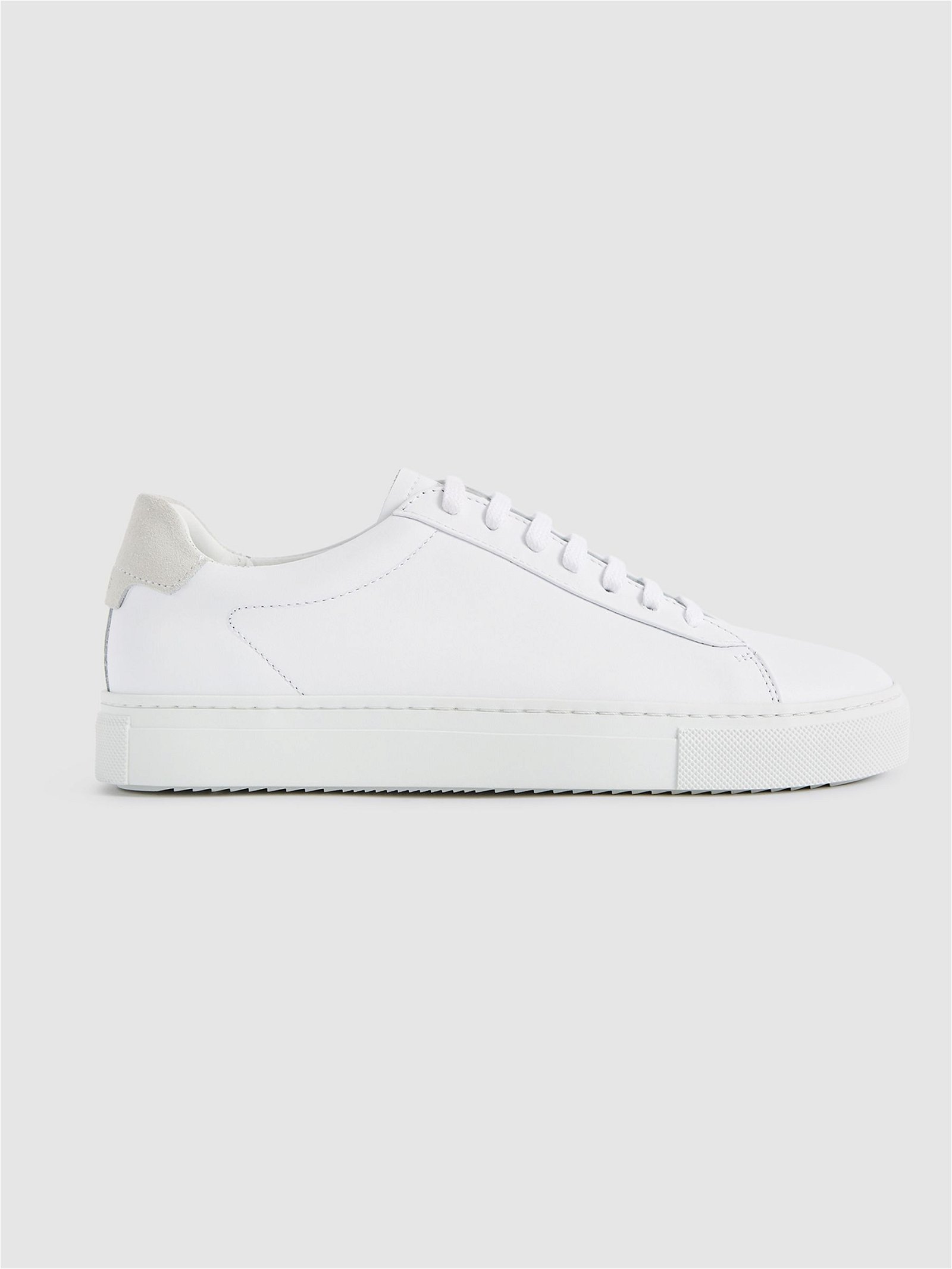 REISS Finley Leather Trainers | Endource