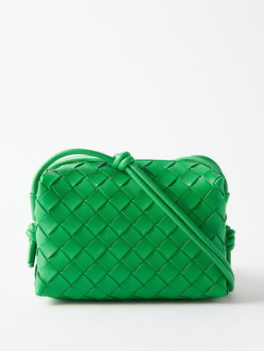 Bottega Veneta 'candy Loop Camera' Micro Bag In Verde