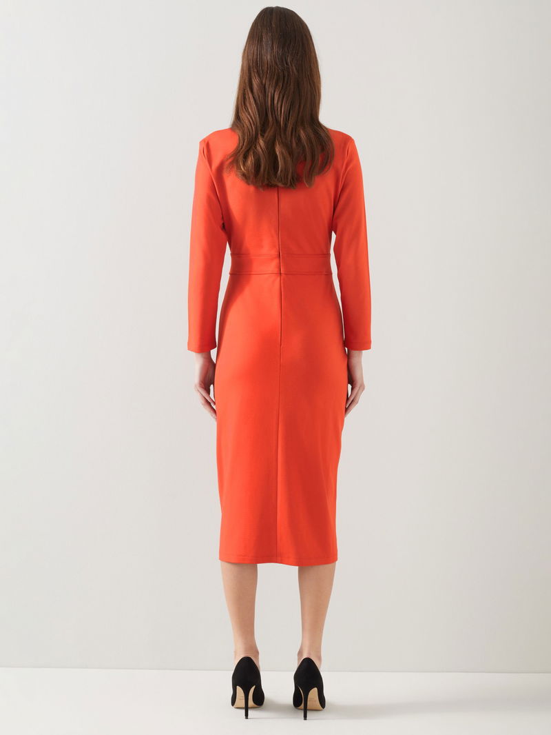 lk bennett orange dress leonorasmee on LTK