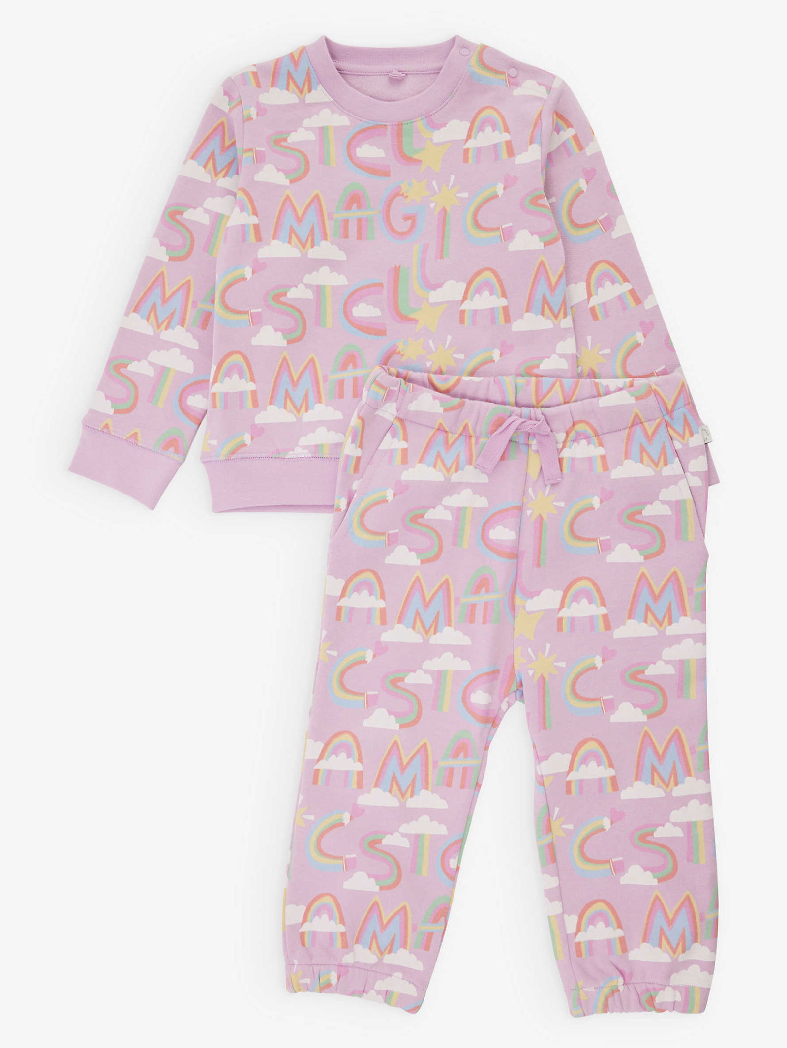 Stella Mccartney Black Tracksuit Bottoms With Logo Applique