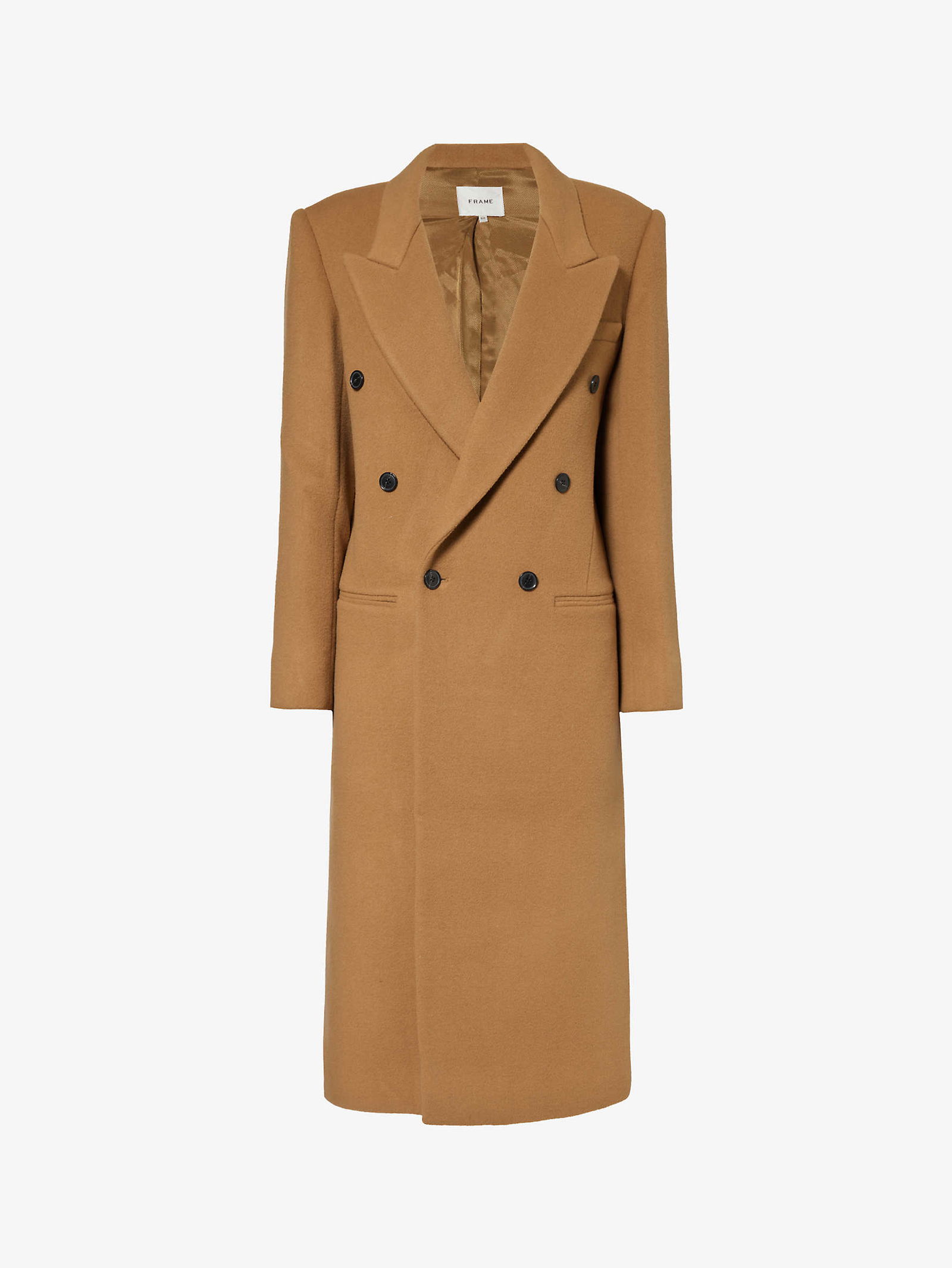 FRAME Double-Breasted Wool Coat | endource