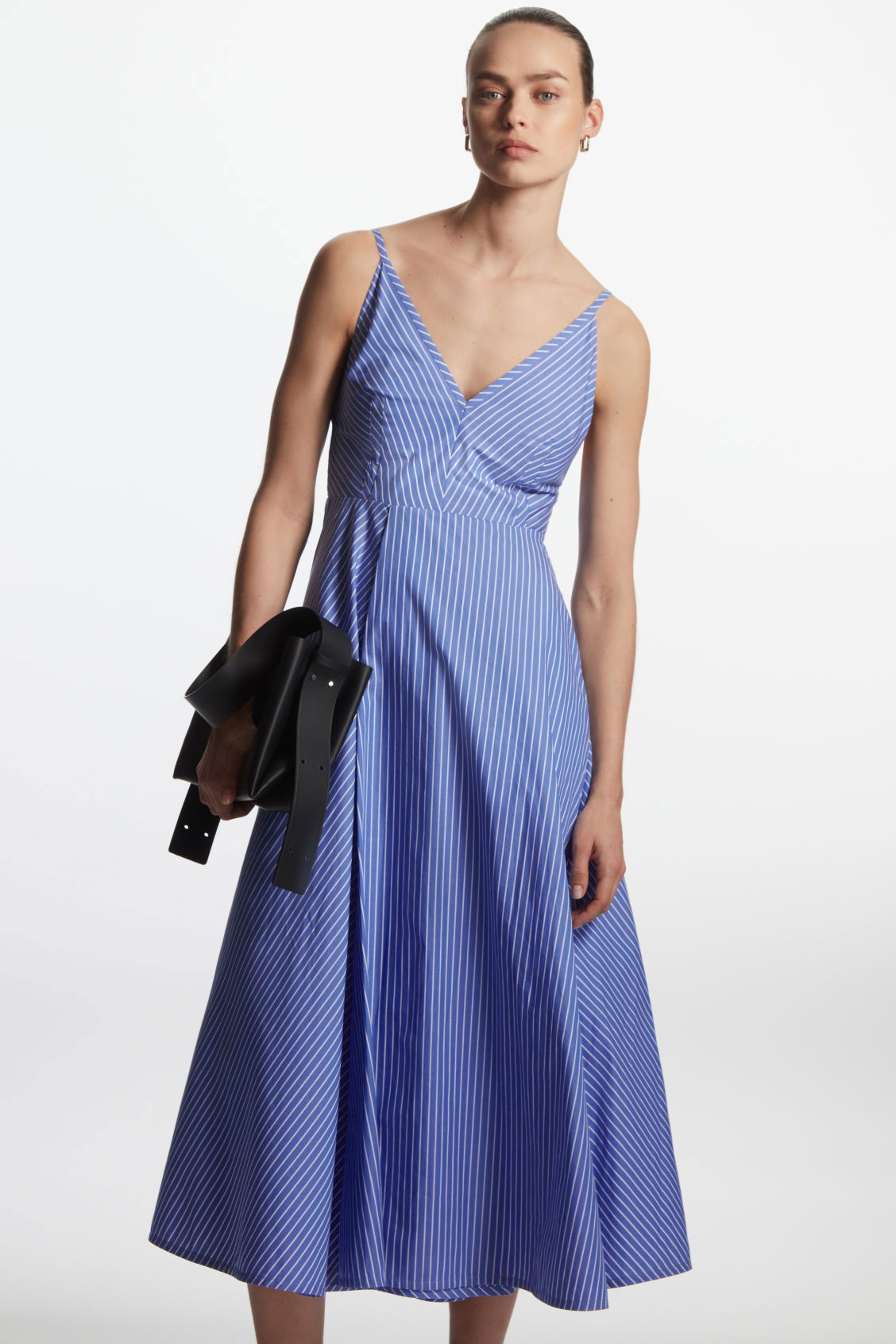 COS A-Line Striped Slip Dress | endource