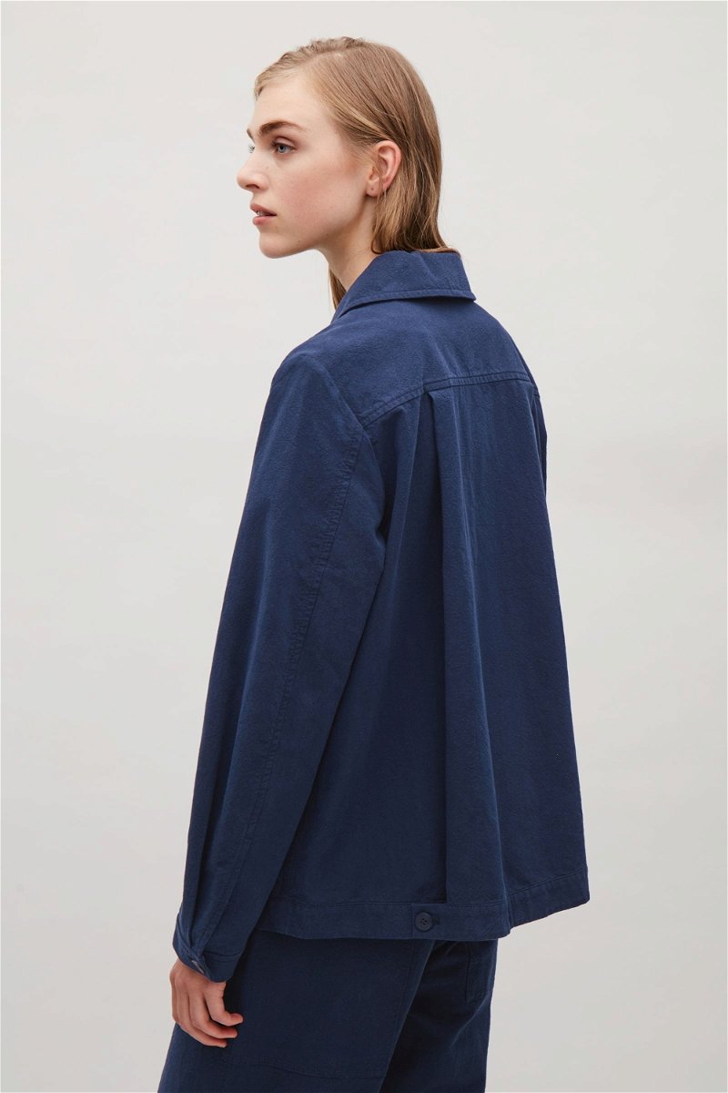 COS Pleated Jacket with Button Back | Endource