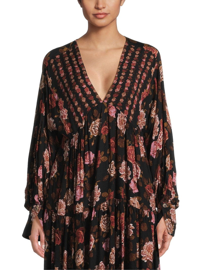 chinese dress ladies *RESTOCK* Rows of Roses Maxi Dress // Free People *XS-XL*