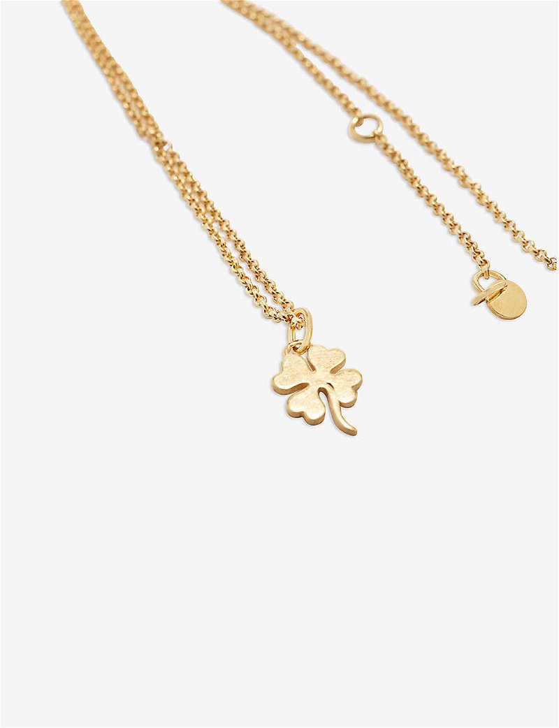 Chanel Chanel Four Leaf Clover Matte Gold Chain Necklace, 48% OFF
