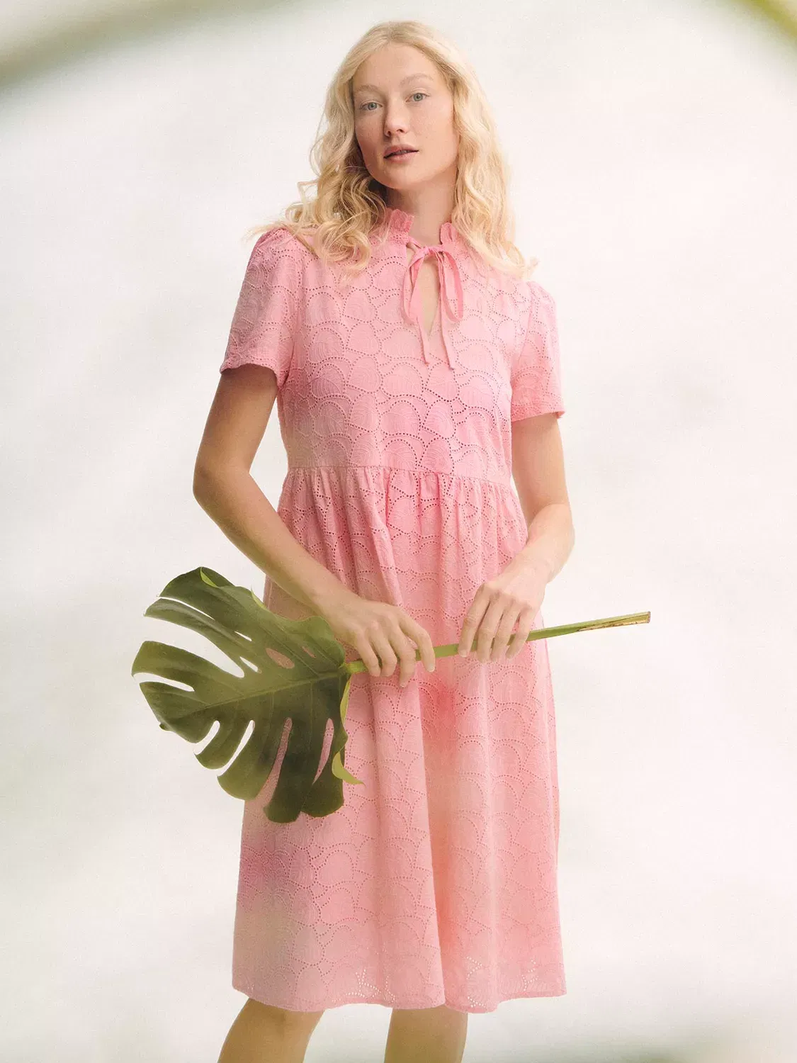 barbour pink dress Barbour Azalea Midi Dress in Pink