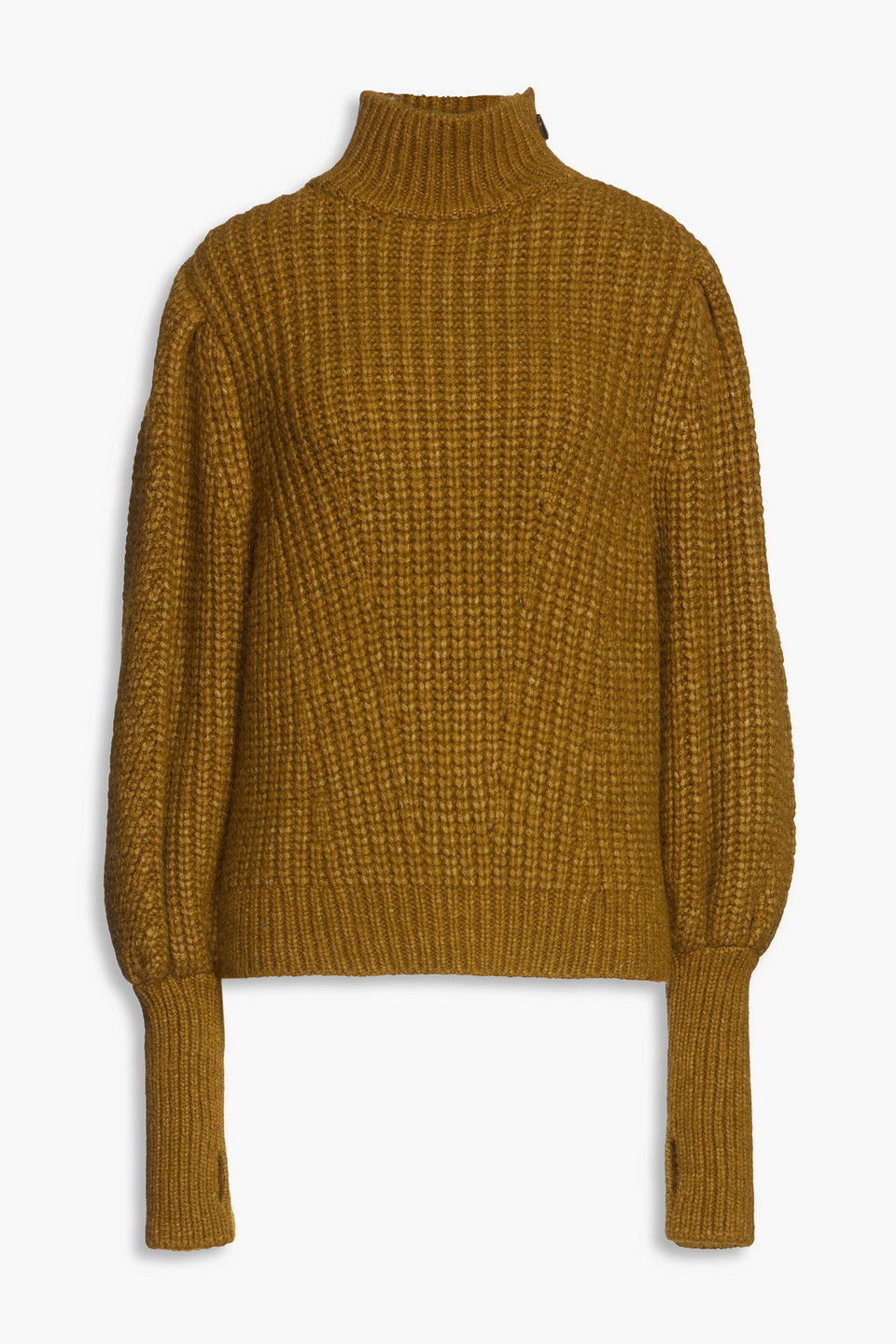 ULLA JOHNSON Alana Ribbed Alpaca-Blend Turtleneck Sweater endource