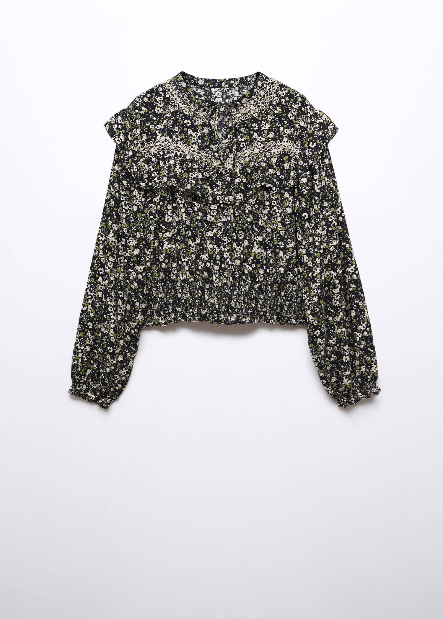Mandala print floral blouse work/play ... L