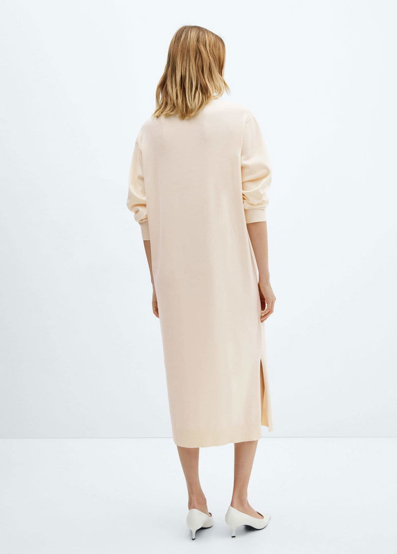 elegant cutie ivory bow long sleeve backless mini dress Barbara Mini Dress main image 0